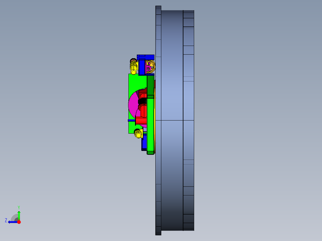 浅层高效气浮池右视图