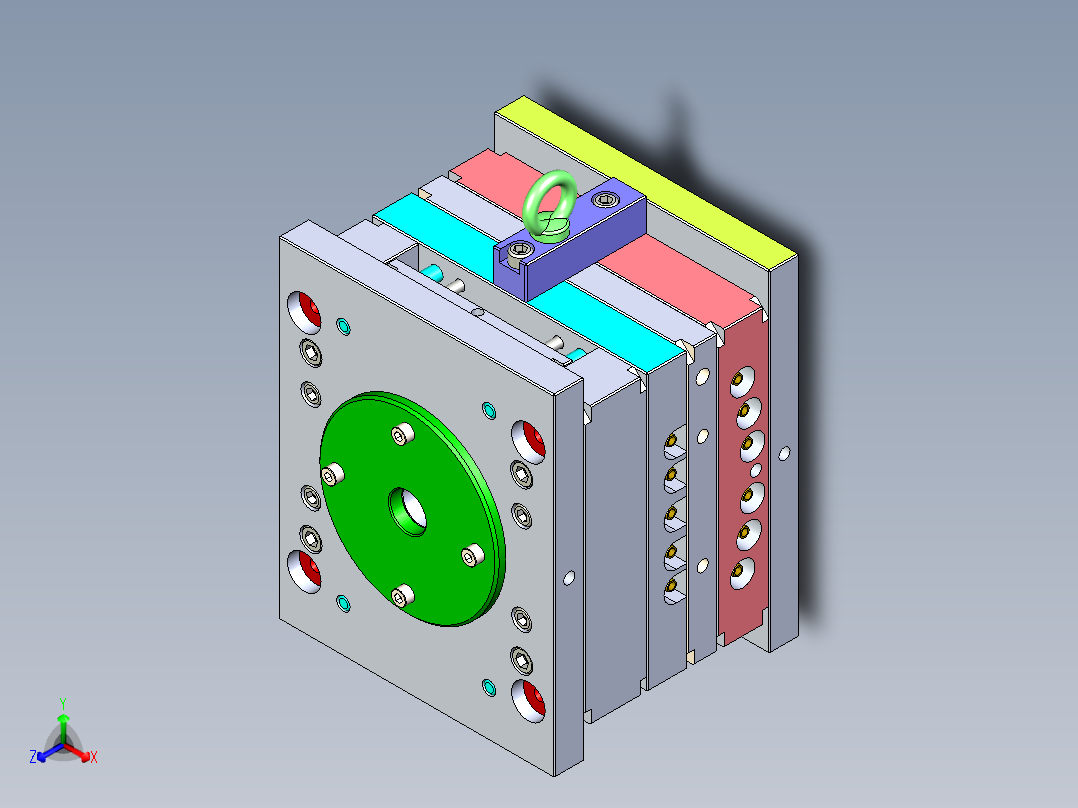 冲压模具三维图