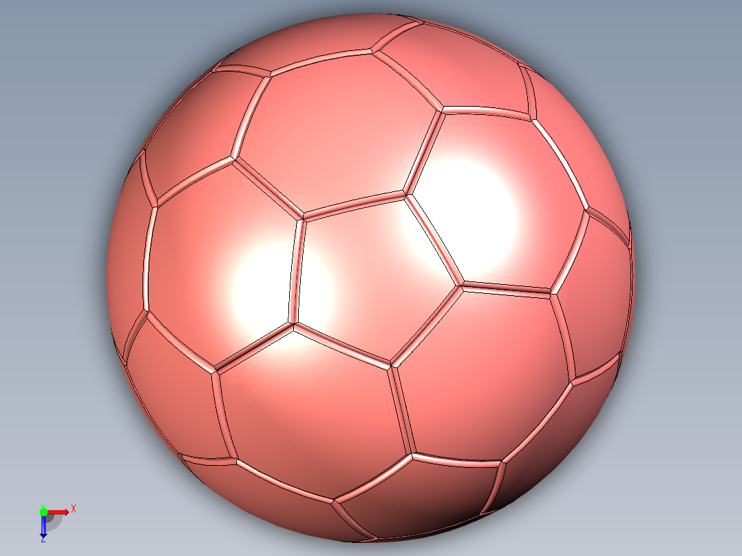 足球3D设计图俯视图