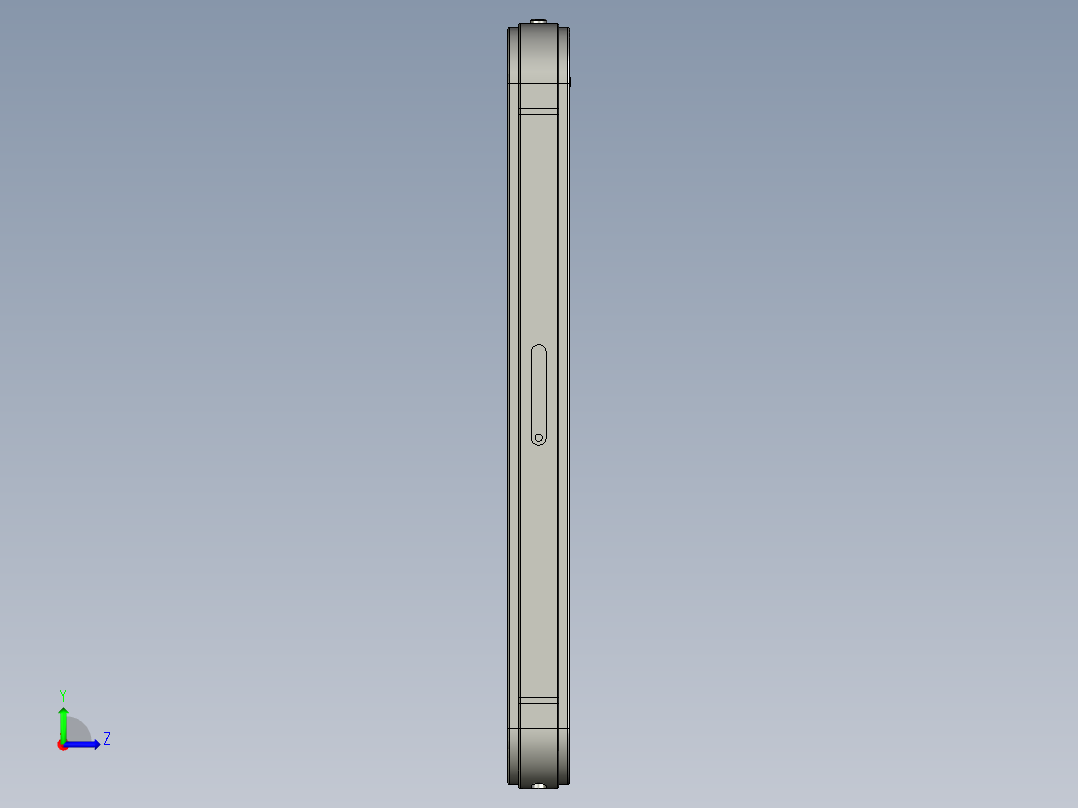solidworks Iphone4s 手机3D模型左视图