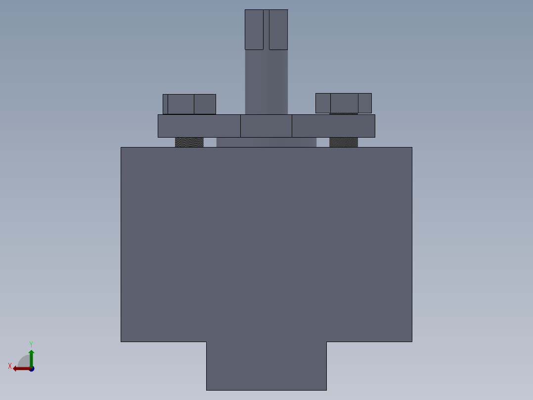 柱塞零件及装配图后视图