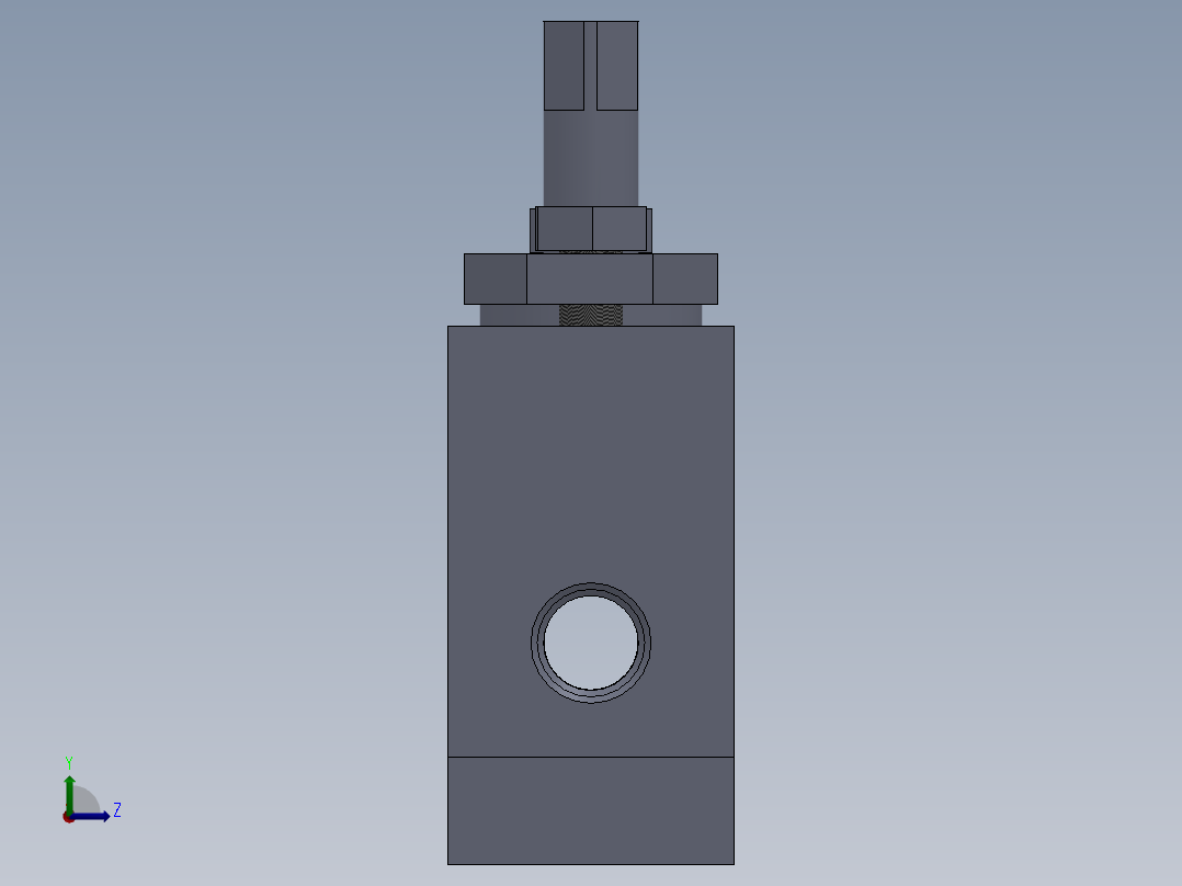 柱塞零件及装配图左视图