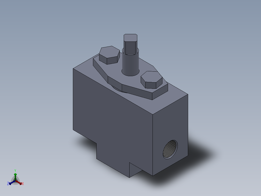 柱塞零件及装配图正等轴测图