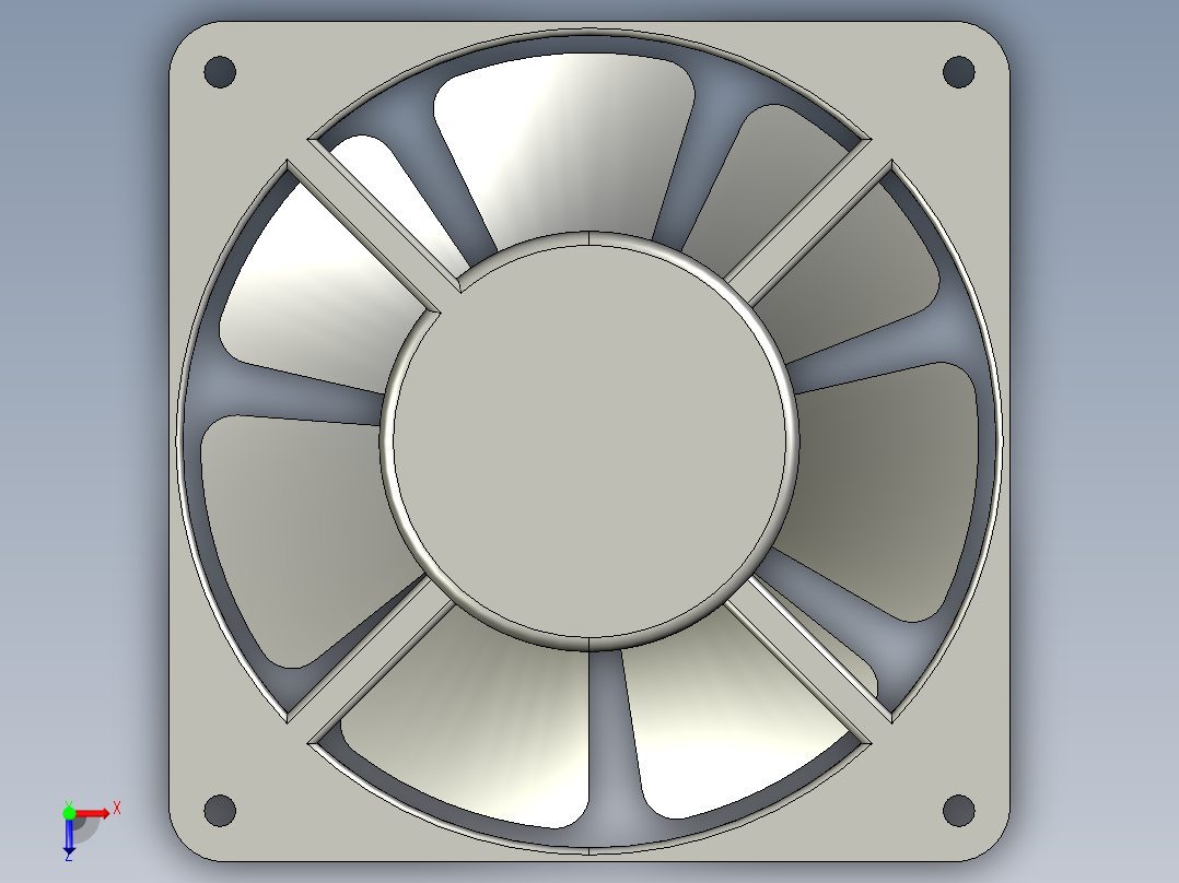 120散热风扇T38俯视图