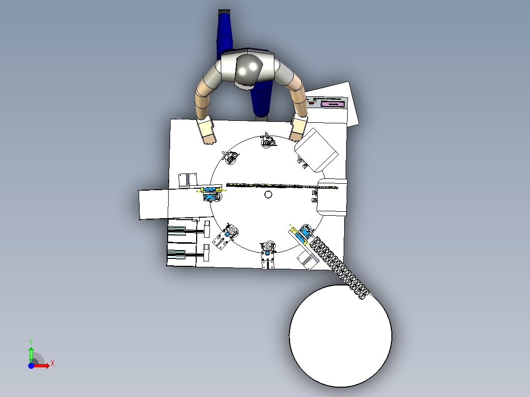 A15_炉头打螺丝铆接一体机SW2016前视图