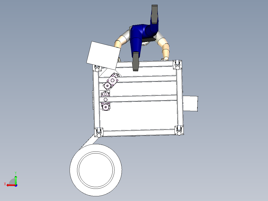 A15_炉头打螺丝铆接一体机SW2016后视图