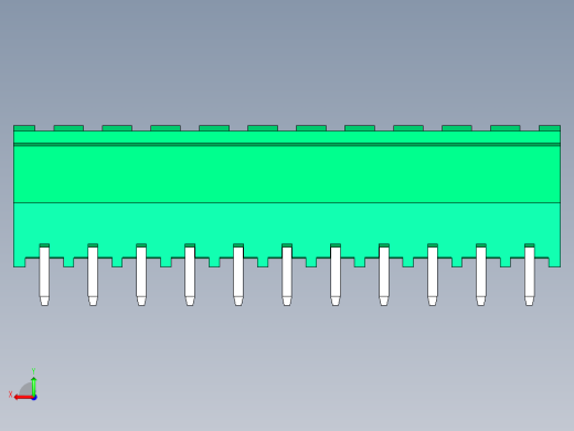 DEGSON 2EDG 系列 5.08mm 可插拔接线端子组-2EDGLC-5.08-11P-14-00AH后视缩略图