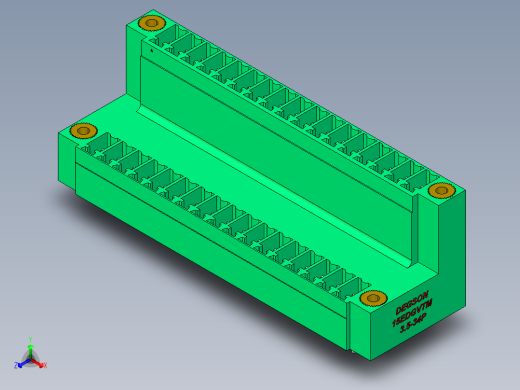 DEGSON 15EDG（公头） 3.5mm 螺钉锁紧，插拔式接线端子 FullPack-15EDGVTM-3.5-34P-14-00AH