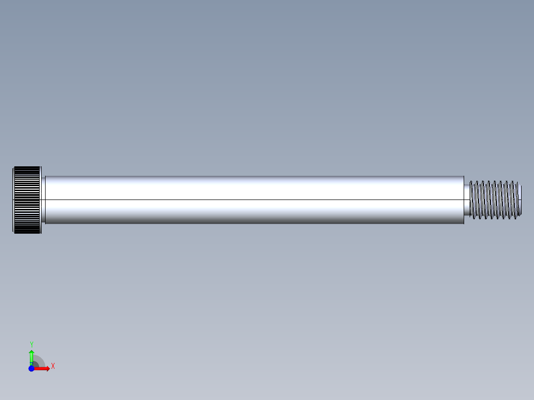 内六角螺螺栓-SB 0.500-13 x5.5前视图