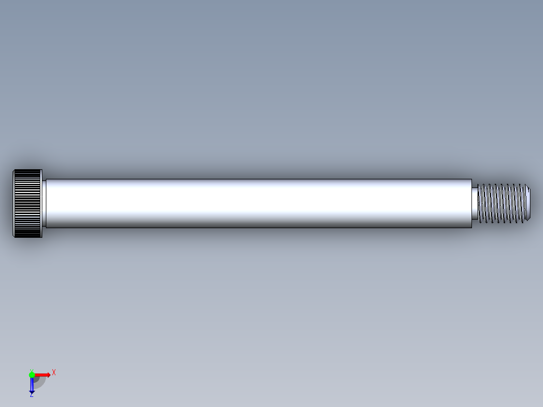 内六角螺螺栓-SB 0.500-13 x5.5俯视图