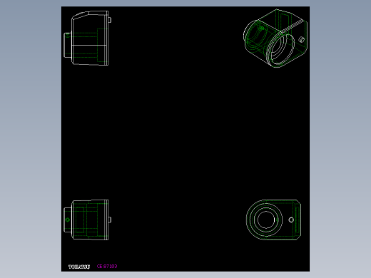 位置顯示器(DD52)(FN)-2D多系列多零件图纸模型