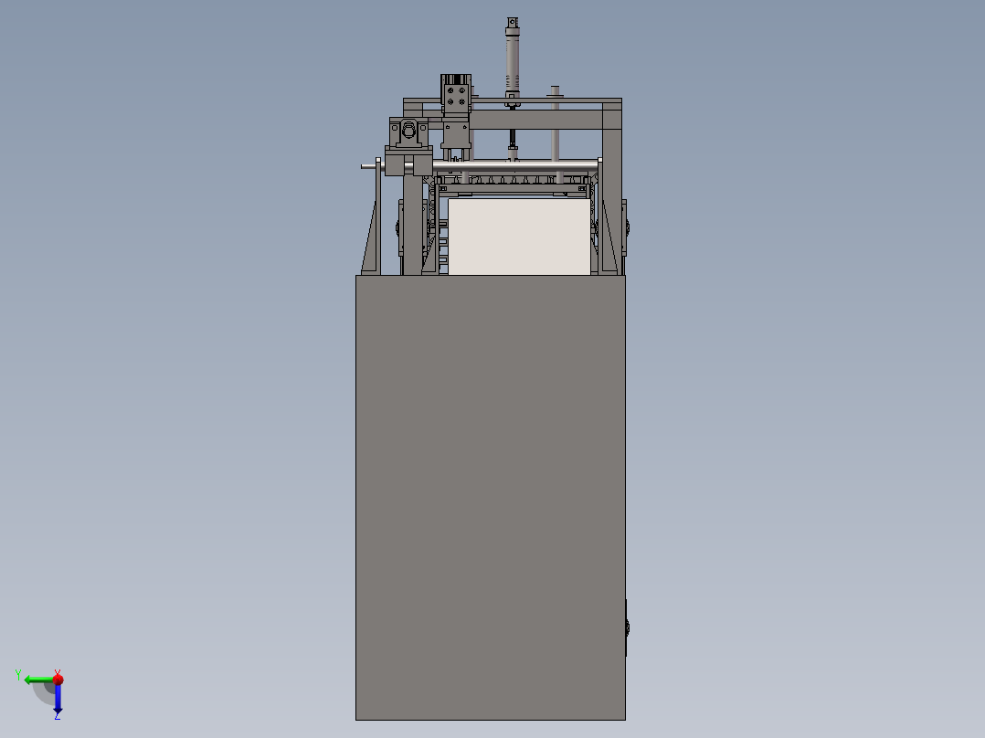 产品送料机构设备右视图