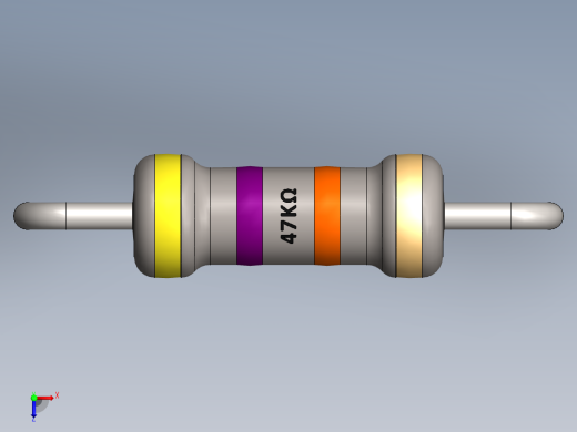 电容器 二极管 电阻器-Resistor 47K Ohm俯视缩略图