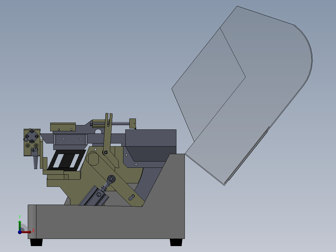手动锁螺丝机前视图