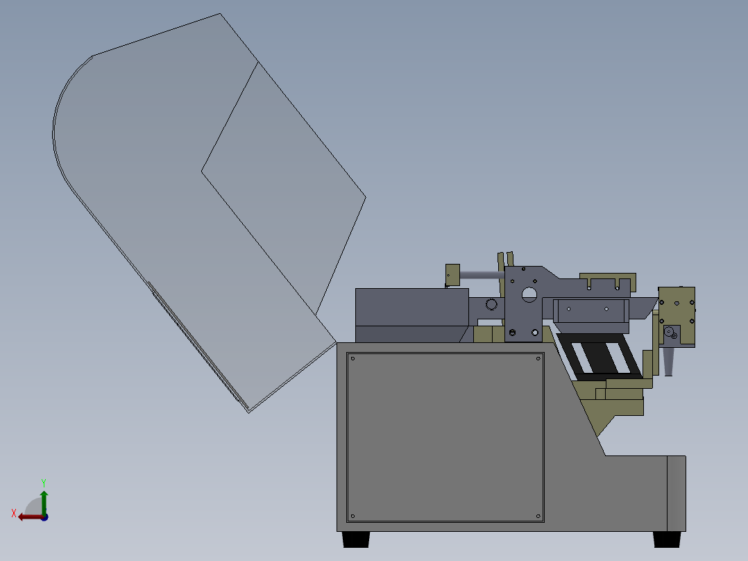 手动锁螺丝机后视图
