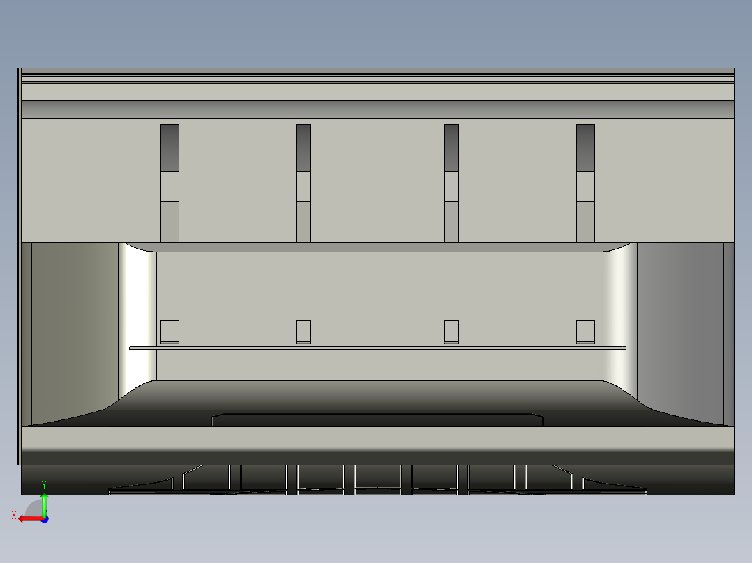 基恩士SJ-F035_kc图纸模型后视图