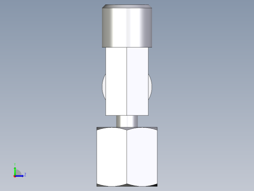 卡套式工业通用硬管接头EO_Standpipe_run_tee_EVL06SOMDCF左视缩略图