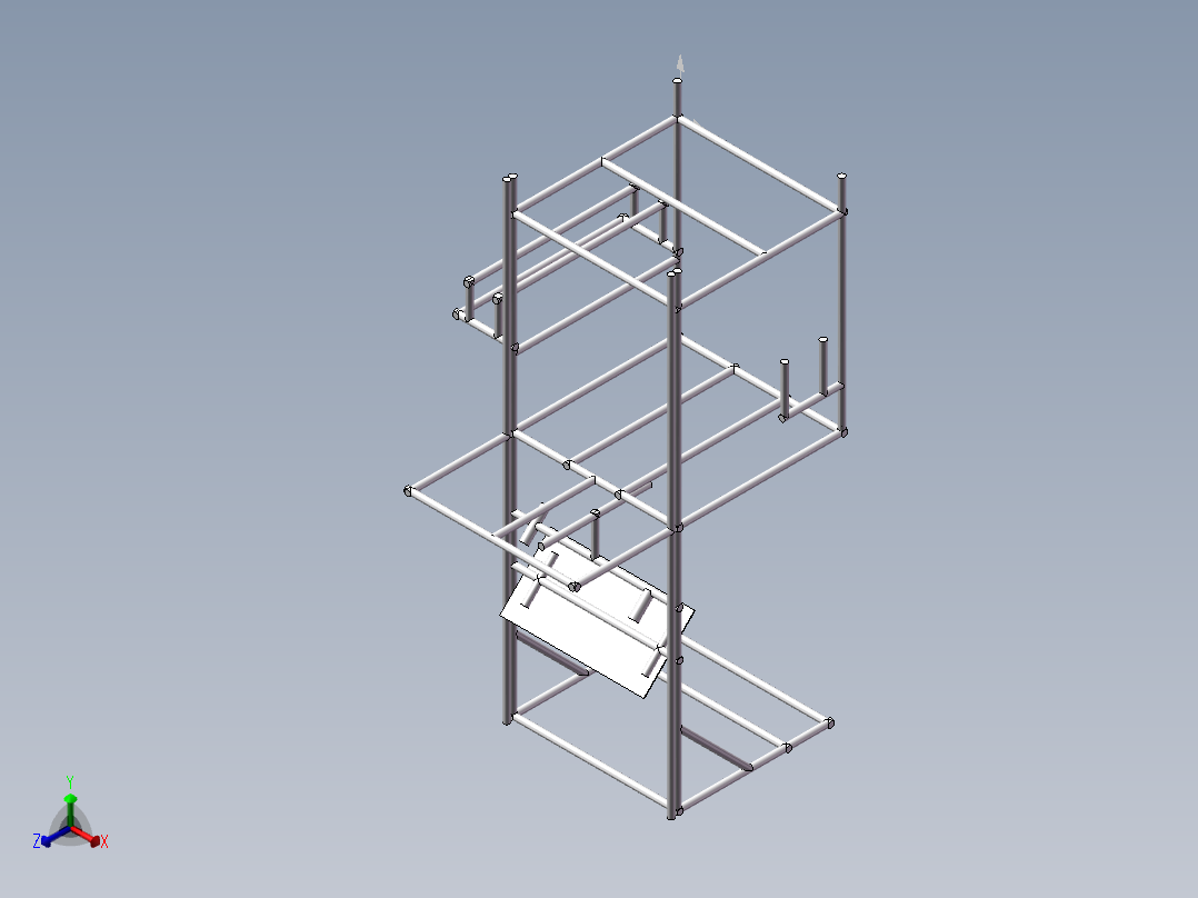 架子正等轴测图