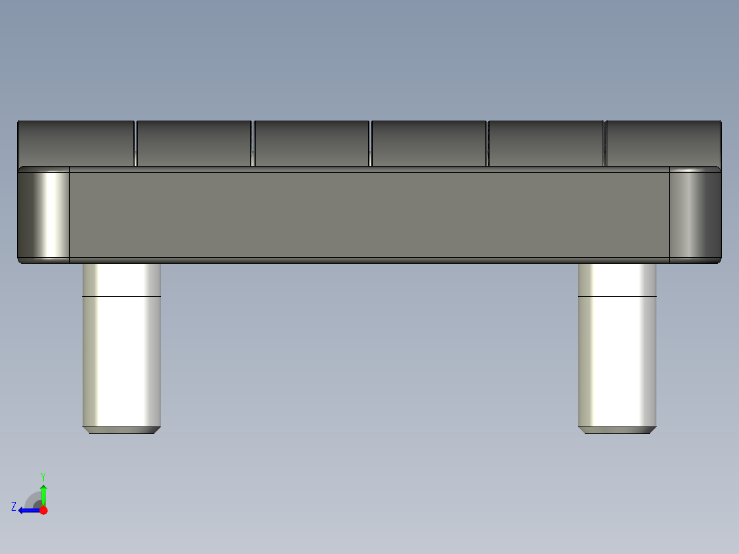 鋅合金蝶型鉸鏈(A)5570-3D多系列多零件图纸模型右视图