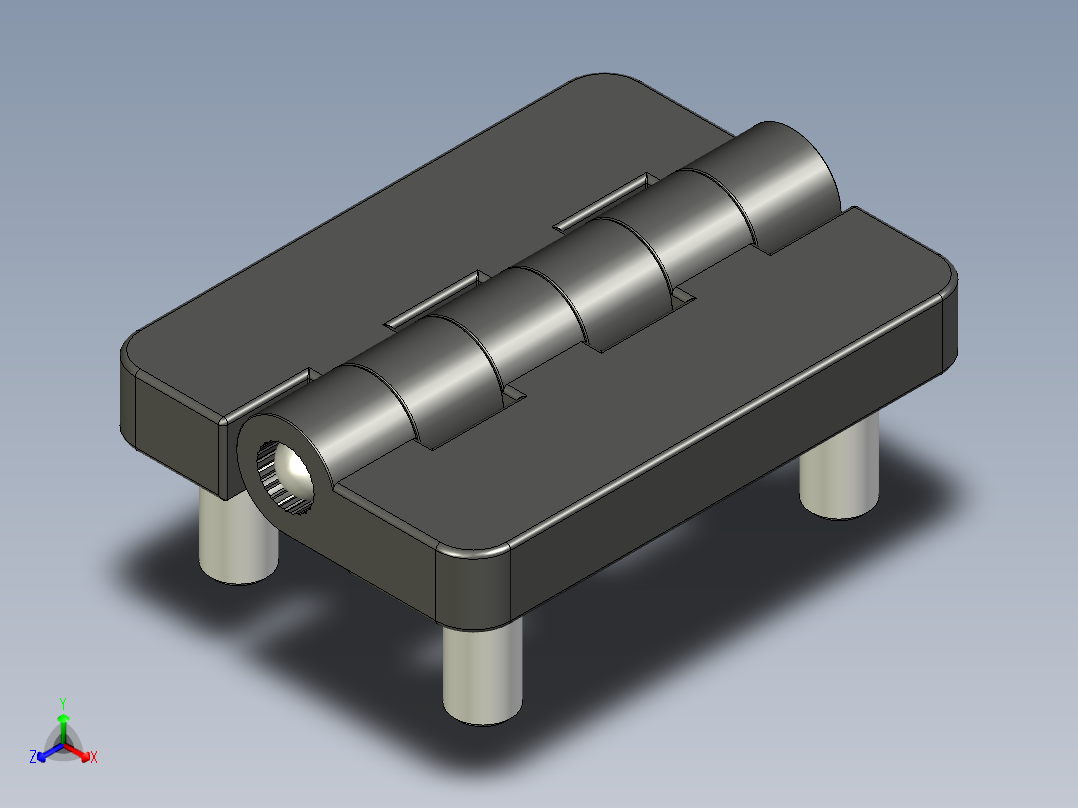 鋅合金蝶型鉸鏈(A)5570-3D多系列多零件图纸模型正等轴测图