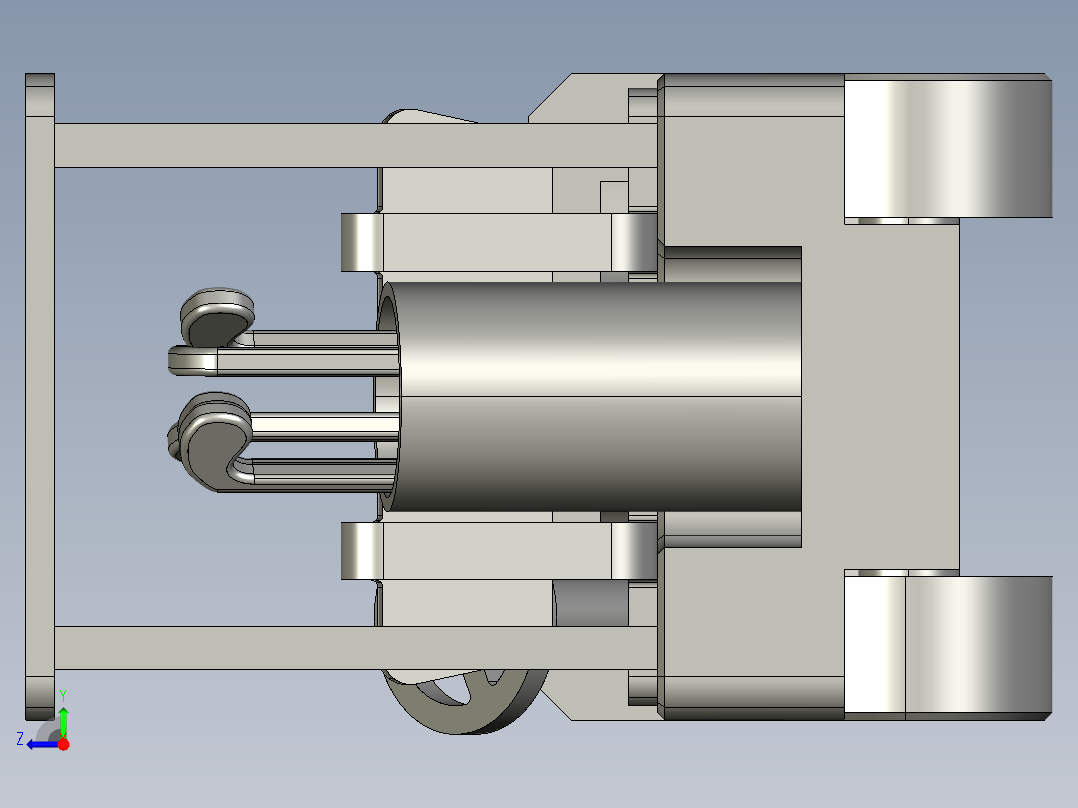 高尔夫小车右视图