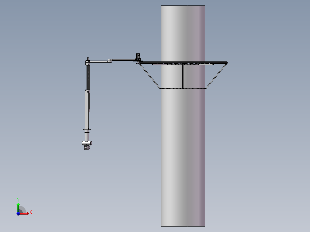 探伤设备模型前视图