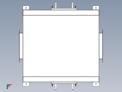 风柜空气过滤箱新风净化箱俯视缩略图