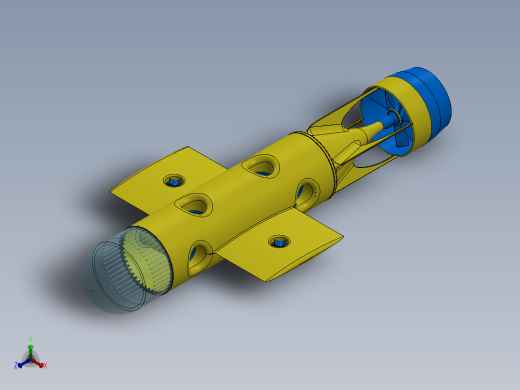 ROV个人潜水艇--sw正等轴测缩略图