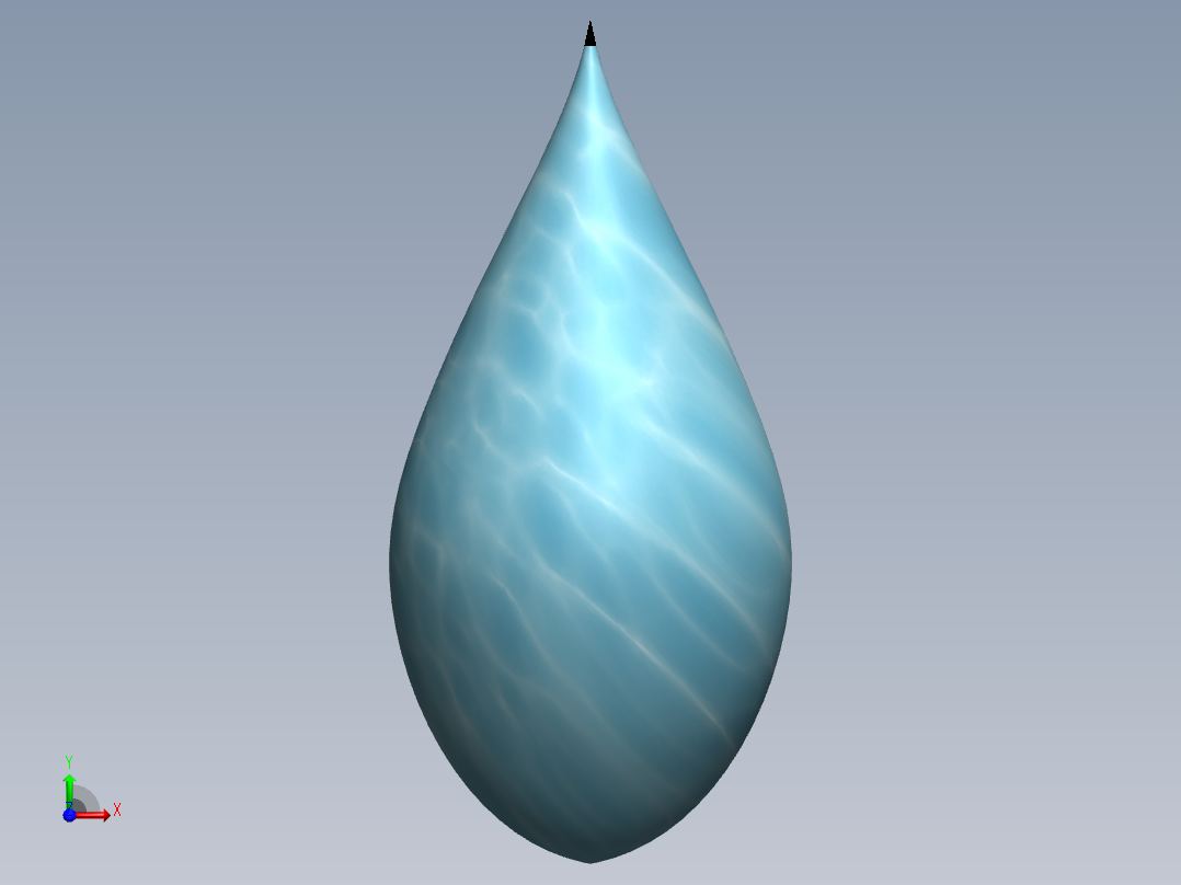 水滴模型前视图