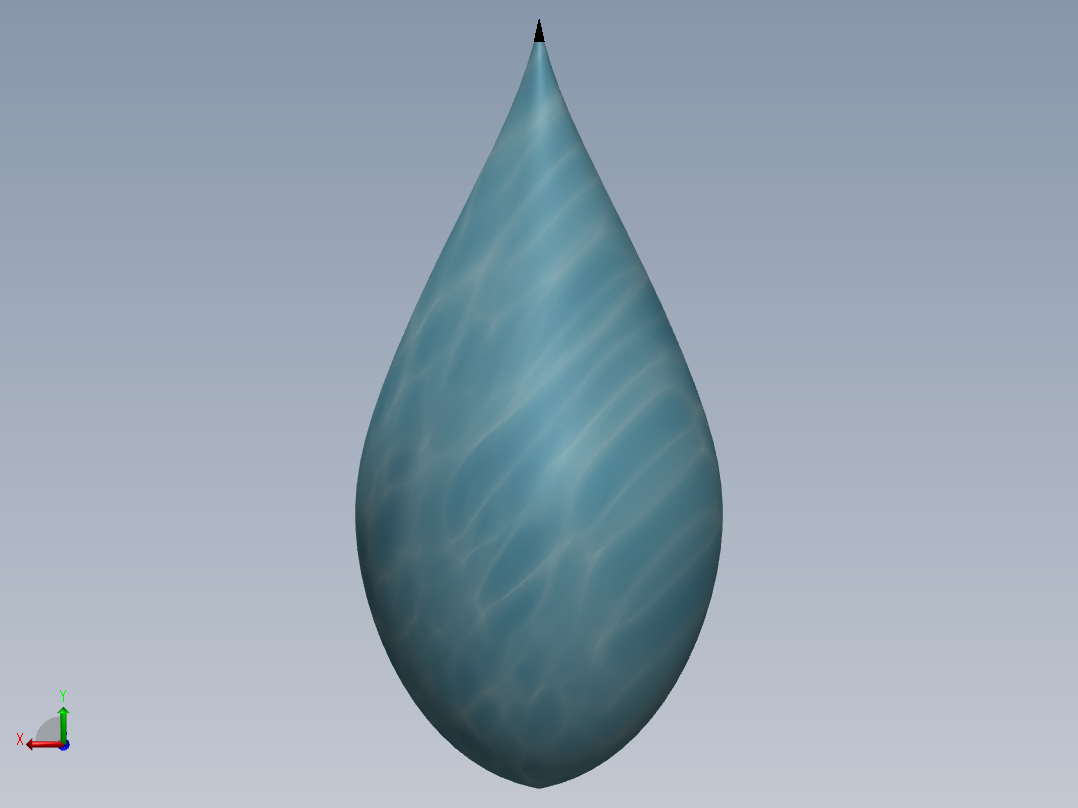 水滴模型后视图