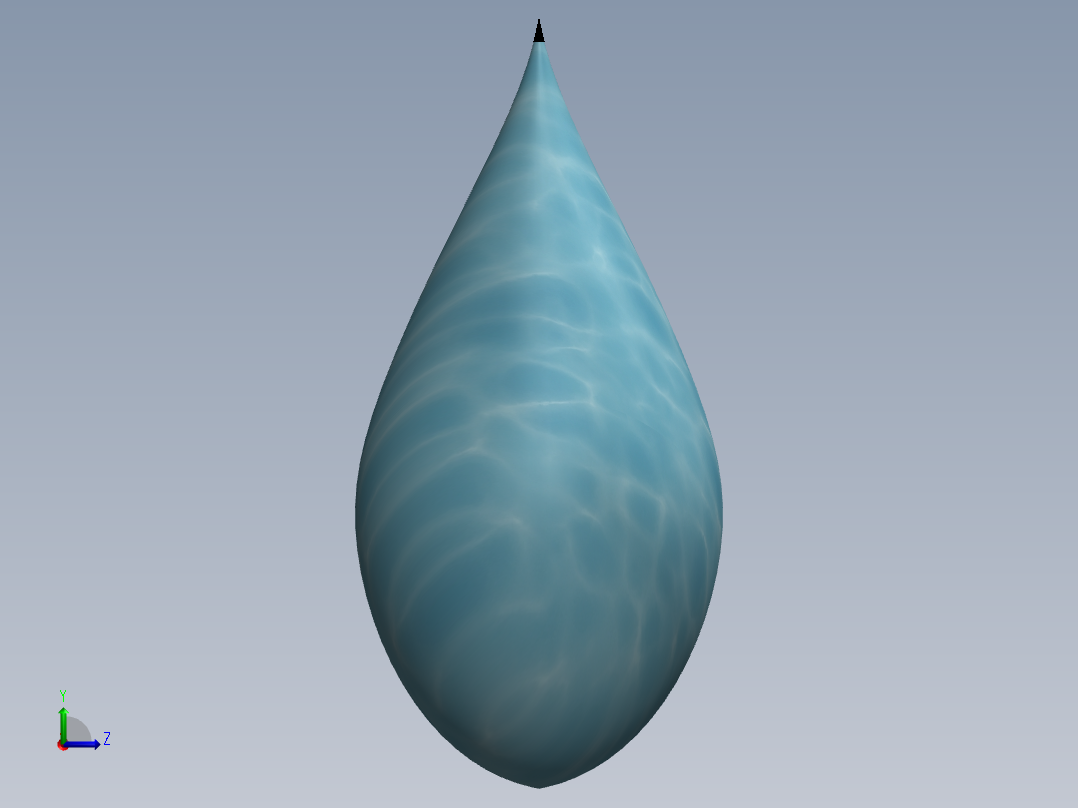 水滴模型左视图