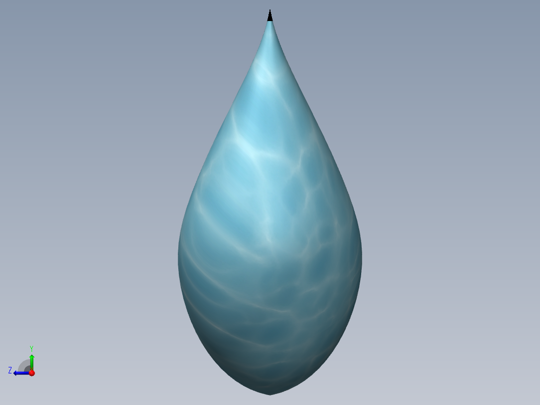 水滴模型右视图