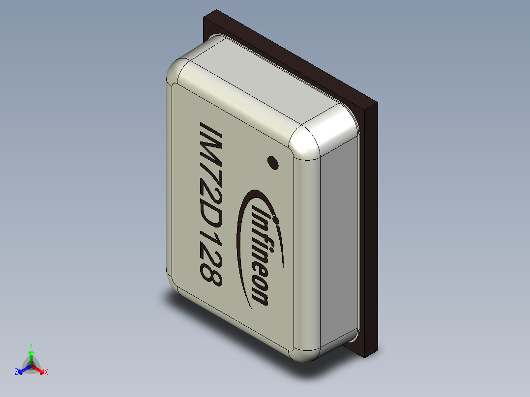 IM72D128 是一款防水防尘的数字 PDM MEMS 麦克风正等轴测图