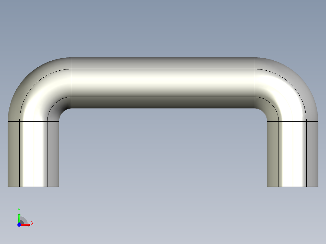 取手(塑膠)M.243-3D多系列多零件图纸模型前视图