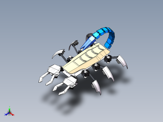 仿生蝎子六足机器人