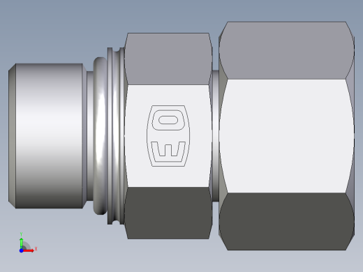 卡套式工业通用硬管接头EO_Swivel_connector_EGEO16SMCF前视缩略图