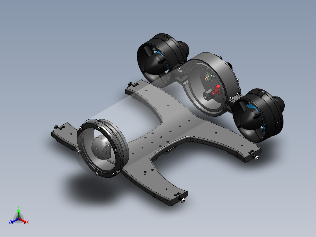 水下遥控飞行器-3-sw正等轴测图