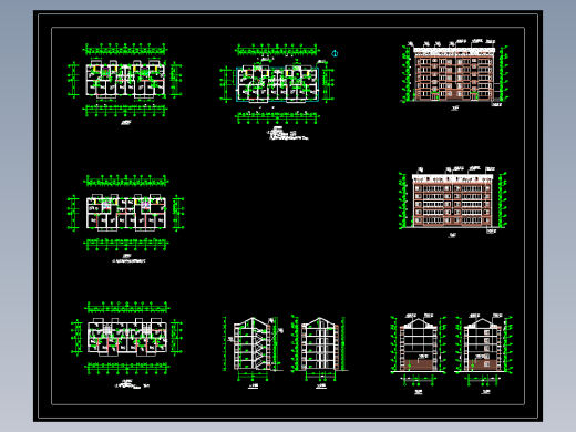 阁楼住宅建筑施工图