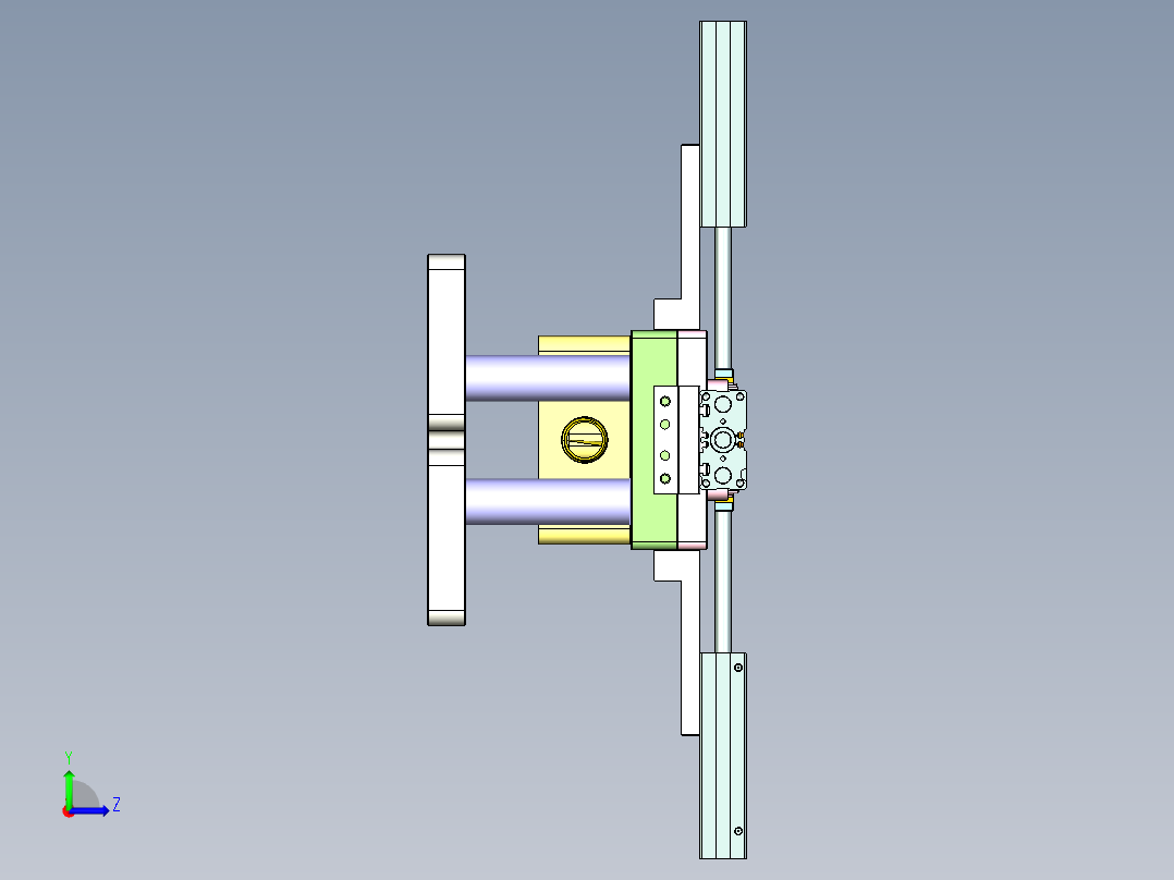 X2-CNC7笔记本CNC工装夹具三维模型-1104左视图