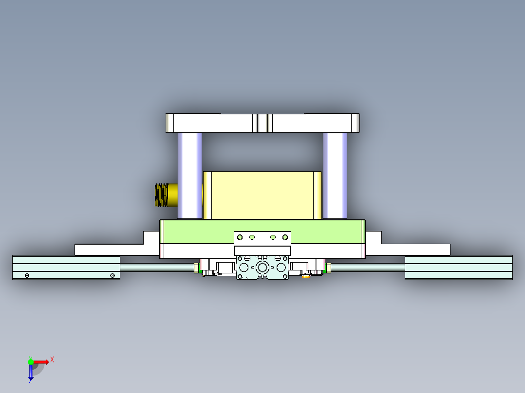 X2-CNC7笔记本CNC工装夹具三维模型-1104俯视图