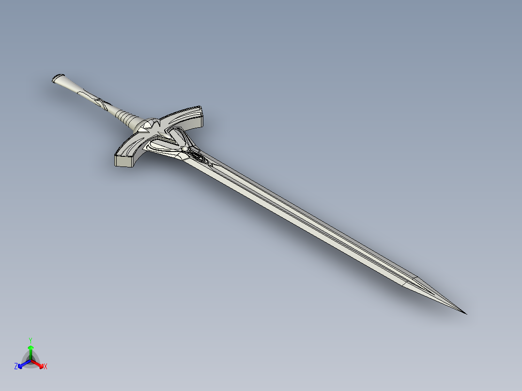 剑、宝剑(80)主视图