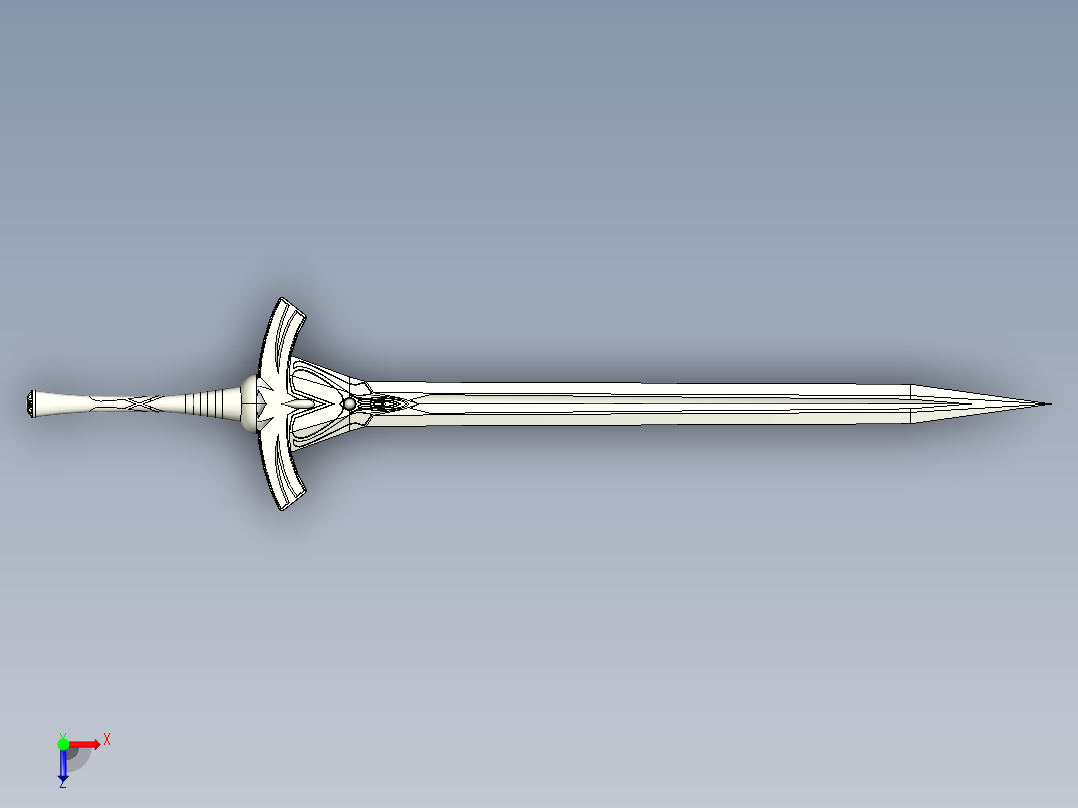 剑、宝剑(80)俯视图