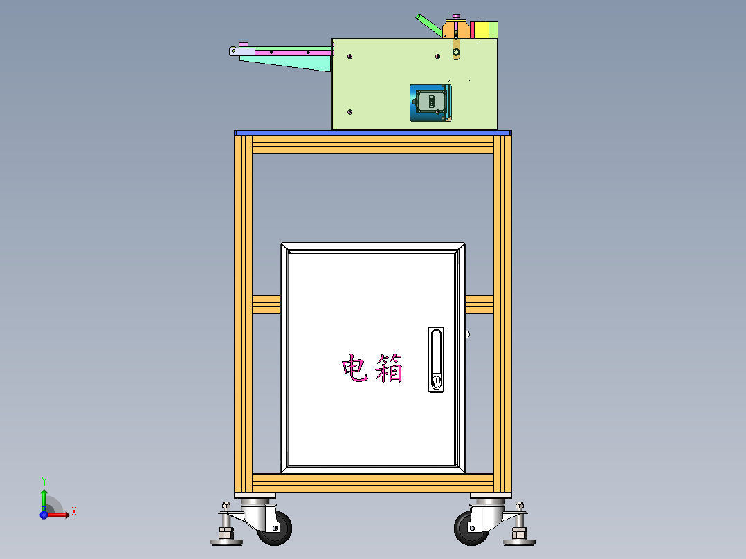 自动裁断机sw18可编辑前视图