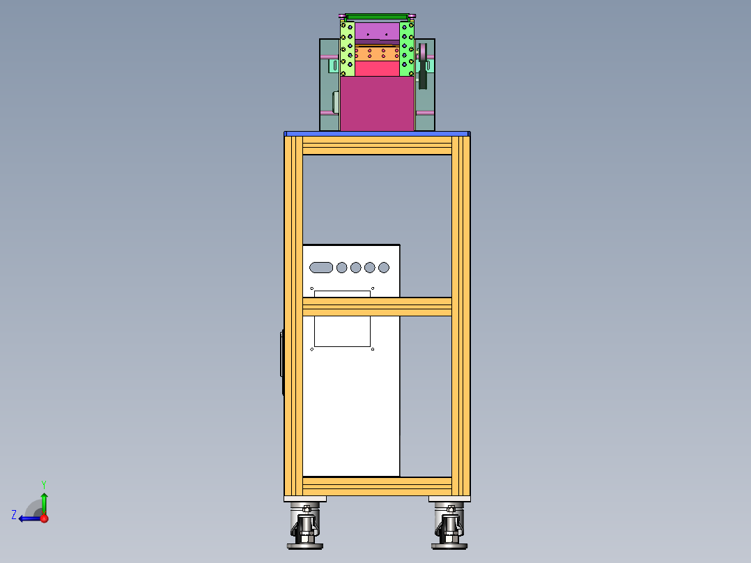 自动裁断机sw18可编辑右视图