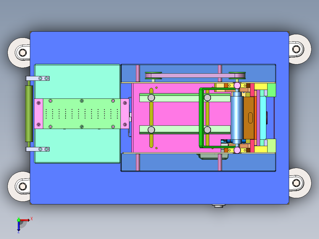 自动裁断机sw18可编辑俯视图