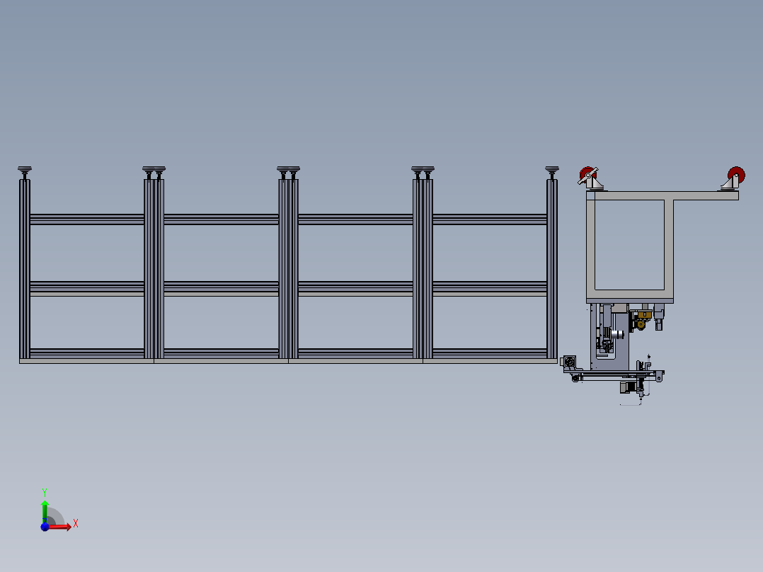多头电子补胶机sw17可编辑前视图