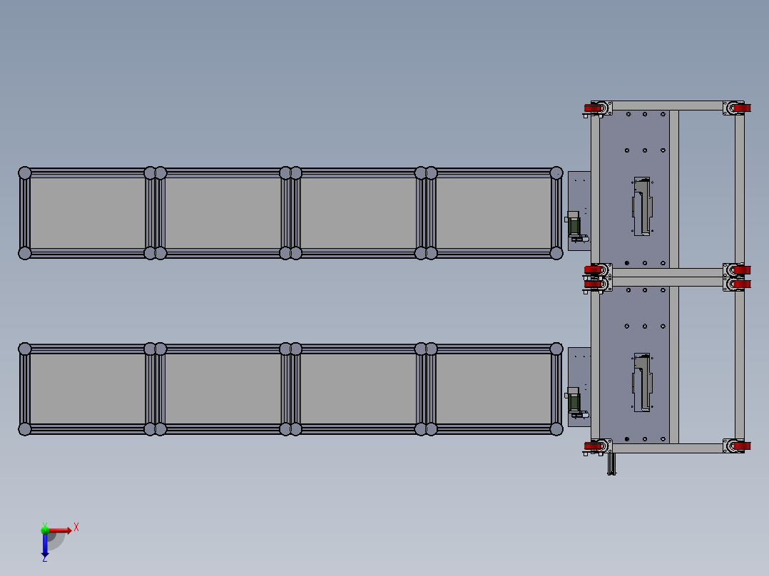 多头电子补胶机sw17可编辑俯视图