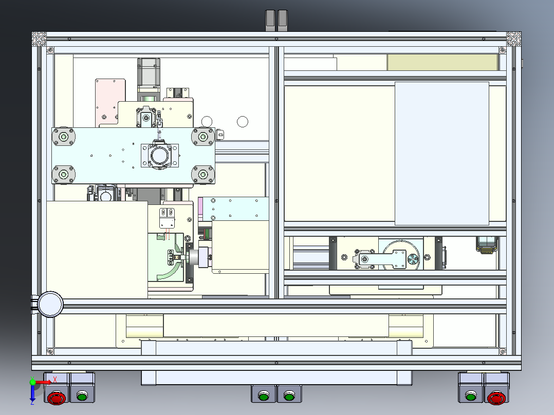 汽车大盖衬套和卡扣压装打标sw20可编辑俯视图