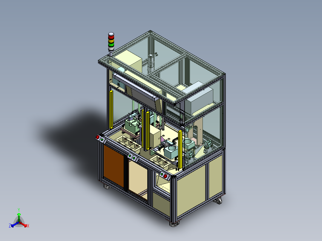 汽车大盖衬套和卡扣压装打标sw20可编辑正等轴测图