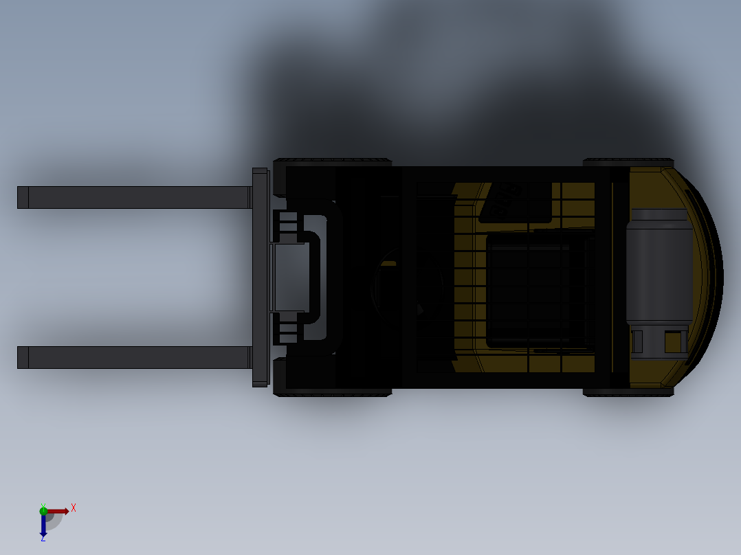 叉车模型俯视图